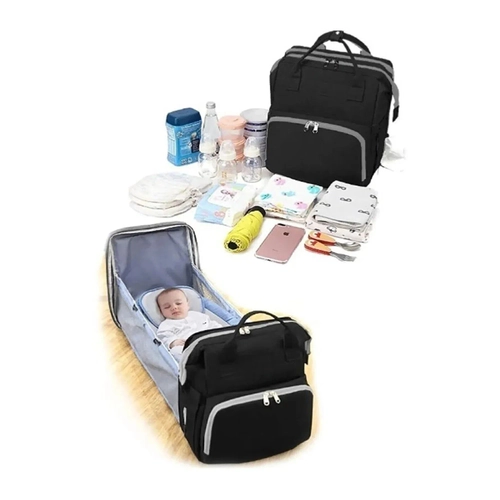 Alabilir Yatakl Puset Askl Termal Biberonluk Blmeli Su Geirmez Bebek Bakm antas Baby Bag