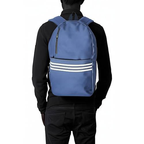 Unisex erit Baskl Su Geirmez Kuma 3 Blmeli Gnlk anta ok Amal Laptop Okul anta Lacivert