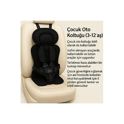 Bebek ouk Oto Koltuu 3-12 Ya ouk Oto Koltuu Emniyet Kemeri Puset Minderi