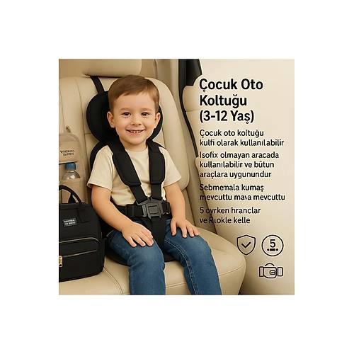 Bebek ouk Oto Koltuu 3-12 Ya ouk Oto Koltuu Emniyet Kemeri Puset Minderi