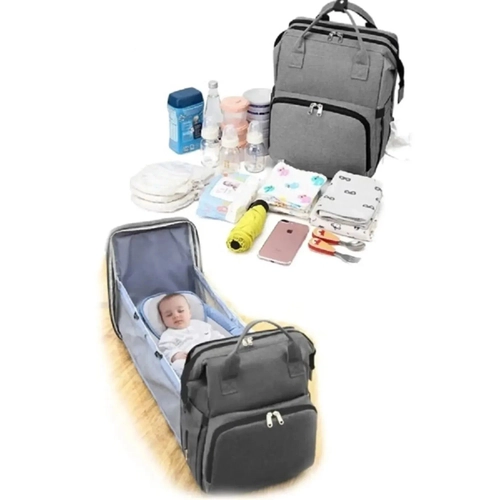 Alabilir Yatakl Puset Askl Termal Biberonluk Blmeli Su Geirmez Bebek Bakm antas Baby Bag