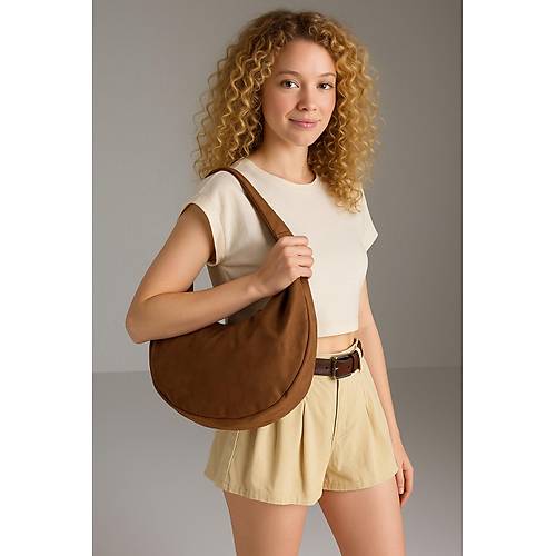 Vizon Set Yarm Ay Kadn Oval Omuz Kol anta ift Fermuarl anta