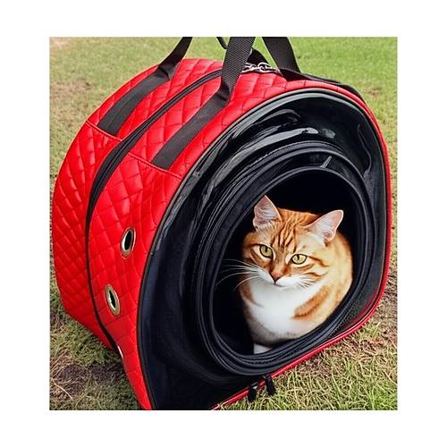 Kapitone Desenli Byk Kedi -Kpek Tama antas