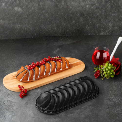 Safir Döküm Yapışmaz Granit Kaplama Baton Kek Kalıbı 32 Cm