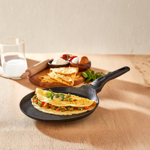Zümrüt Döküm Yapışmaz Granit Kaplama Krep Tavası 26 Cm