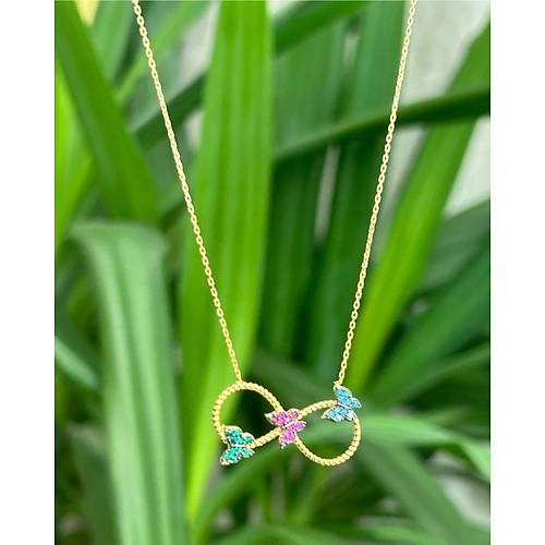 KELEBEK SONSUZLUK KOLYE 14 AYAR