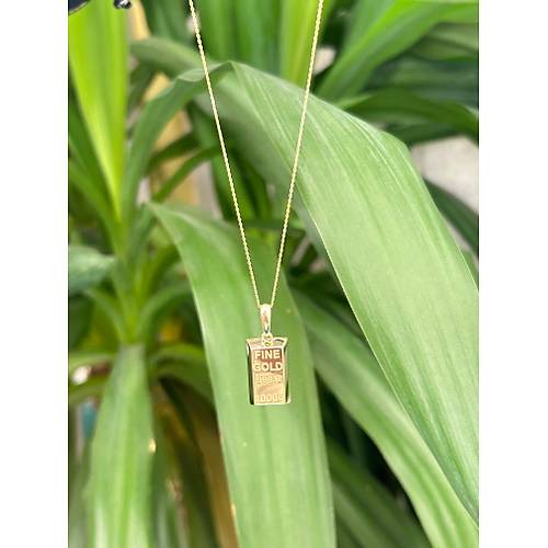 14 AYAR F�NE GOLD K�L�E KOLYE