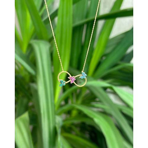 KELEBEK SONSUZLUK KOLYE 14 AYAR