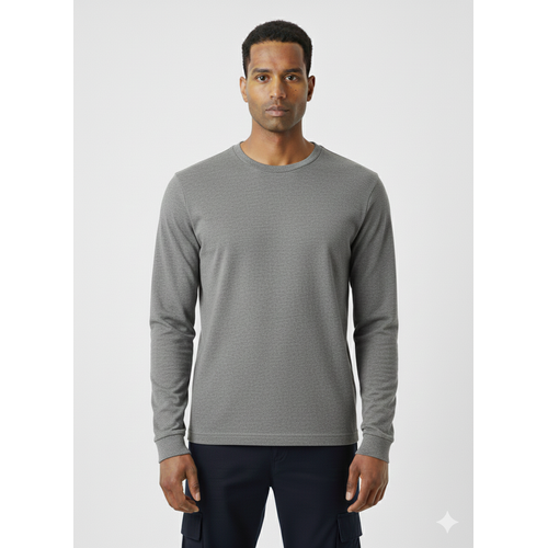 B�S�KLET YAKA UZUN KOLLU TSHIRT