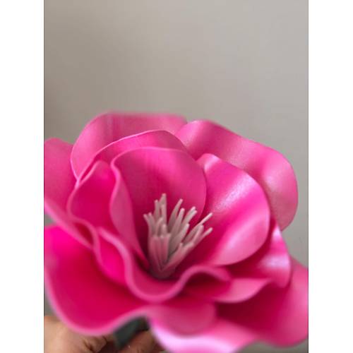 Sedefli Parlak Koyu Pembe Eva iek