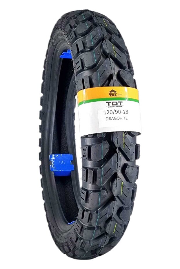 120/90-18 TL DRAGON Dubleks Yarı Yol Yarı Arazi Enduro Motosiklet Lastiği