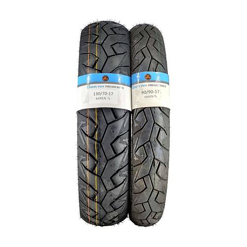 Mondal Drift  Tvs Apache  Arora  Rks  130/70-17 Tl Ve 90/90-17 Tl Dubleks Lastik Set