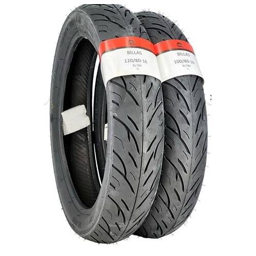 Billas 100/80-16 ve 120/80-16 Tl Dubleks Lastik Set