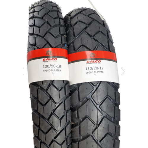 RALCO TYRES 100/90-18 VE 130/70-17 TAKIM TL (TUBELESS - DUBLEKS) MOTOSKLET LAST