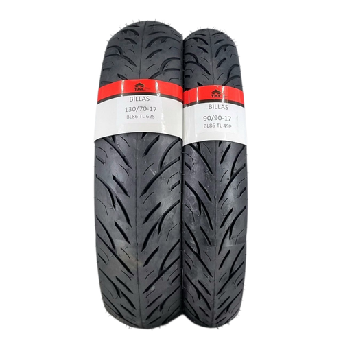 130/70-17 VE 90/90-17 TL (TUBELESS - DUBLEKS) BL086 MOTOSKLET TAKIMI