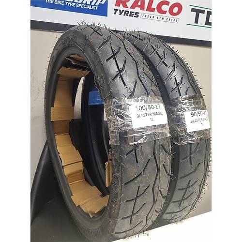 Mondial Z-One 180/150  Bajaj   90/90-17 Ve 100/80-17 Tl Dubleks Lastik Set