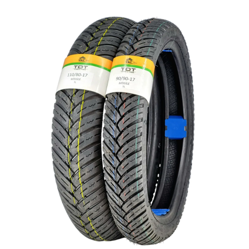 TDT TYRES 110/80-17 VE 90/90-17 LASTK TAKIMI TL (TUBELESS - DUBLEKS)