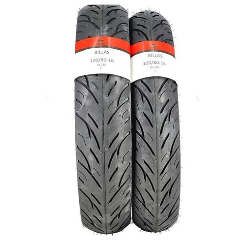 Billas 100/80-16 ve 120/80-16 Tl Dubleks Lastik Set