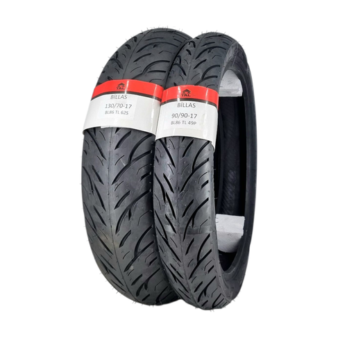 130/70-17 VE 90/90-17 TL (TUBELESS - DUBLEKS) BL086 MOTOSKLET TAKIMI