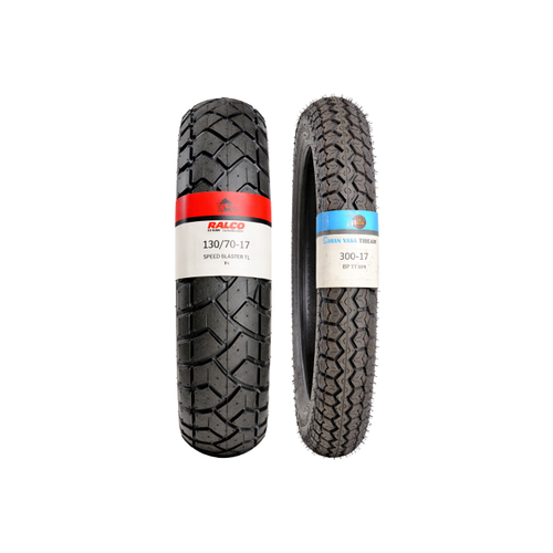 Mondial Drift L Motosiklet Lastik Seti 130/70-17 TL ve 300-17 TT