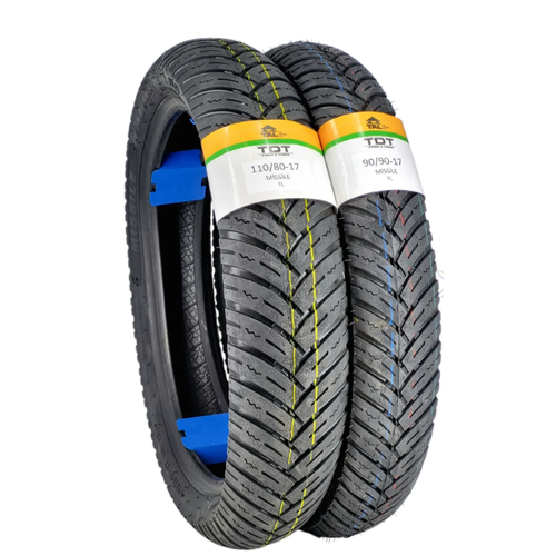 TDT TYRES 110/80-17 VE 90/90-17 LASTK TAKIMI TL (TUBELESS - DUBLEKS)
