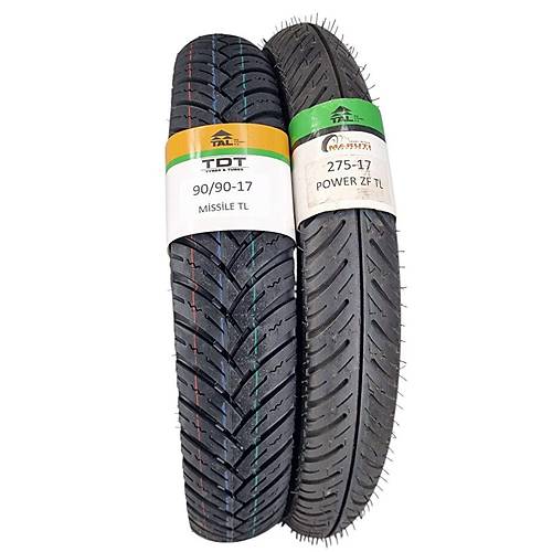 90/90-17 ve 275-17 (TUBELESS - DUBLEKS) Missile/Power Lastik Tak�m�