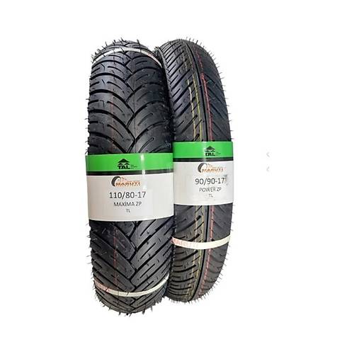 Maruti Tyres Mondial Z-one 180 Ve 150 /n Ve Arka Lastik Takm 90/90-17 , 110/80-17 Maxima Zp