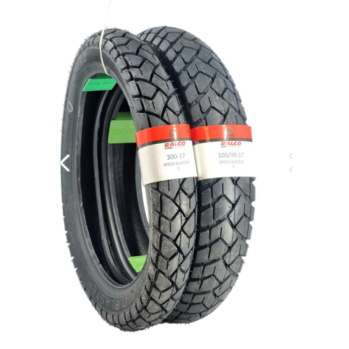 100/90-17 VE 300-17 TVS RADER TAKIM TL (TUBELESS - DUBLEKS) MOTOSKLET LAST