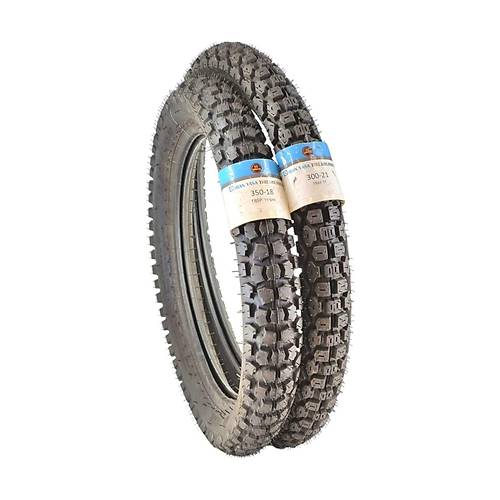 350-18 Tt Ve 300-21 Tt Tubetype Cross Lastik Set