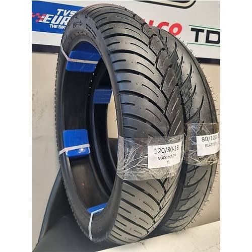 Hero Karizma Takm Lastik 120/80-18 Ve 80/100-18 Tl Tubeless - Dubleks Motosiklet Lastii