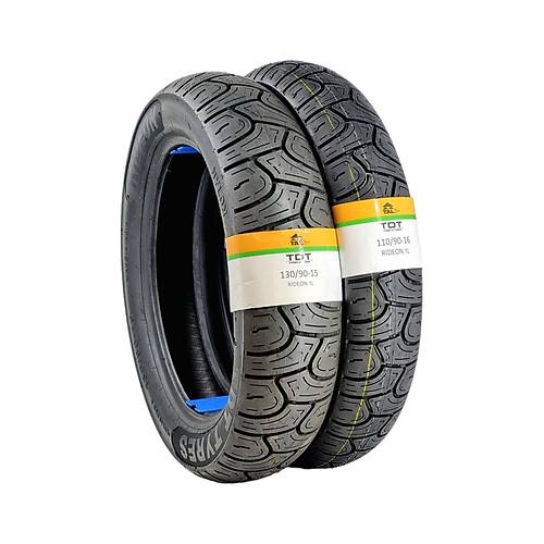 130/90-15 Ve 110/90-16 Takm Tl Tubeless - Dubleks Chopper Lastii