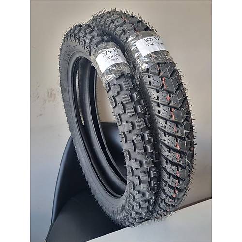 Set Kuba X Boss Lastik Takm 300-17 Ninza Ve 275-17 Cascade n Ve Arka