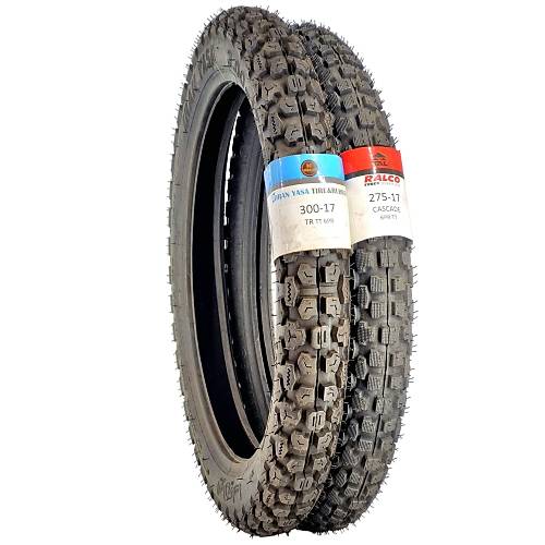 Kuba X Boss  300-17 Tt Ve 275-17 Tt Tubetype Lastik Set