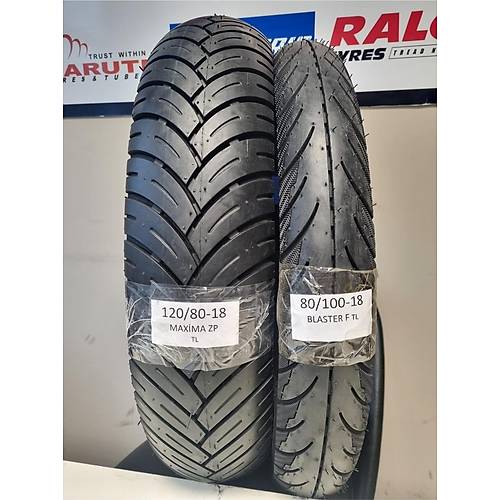 Hero Karizma Takm Lastik 120/80-18 Ve 80/100-18 Tl Tubeless - Dubleks Motosiklet Lastii