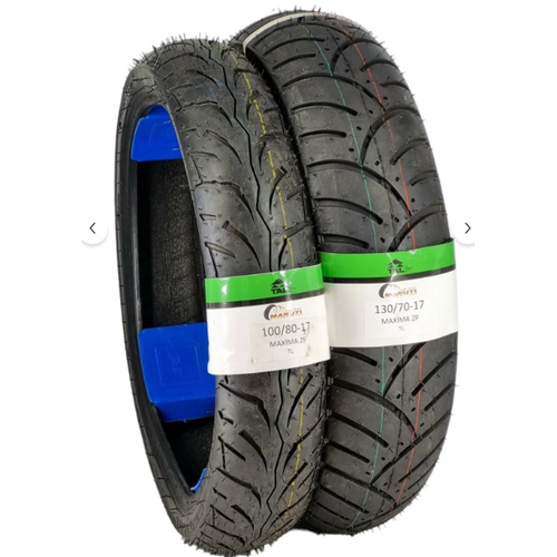 Bajaj Pulsar, Dominar, Honda CBF, CBR, Yamaha MT-125, Mondial RX1i, RKS SRK, Titanium, Falcon Sharp, Aprilia 100/80-17 TL VE 130/70-17 TL Dubleks Lastik Set