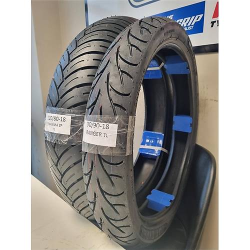 120/80-18 Ve 90/90-18 Motosiklet Lastik Takm Tl Tubeless - Dubleks