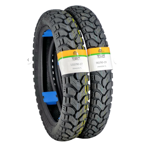 TDT TYRES110/90-17 TL ve 90/90-19 TL Dubleks Lastik Set