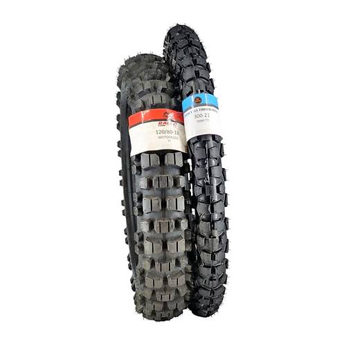 Hero X Pulse  Honda Crf  Mondial  Arora  120/80-18 Tt Ve 300-21 Tt Tubetype Lastik Seti