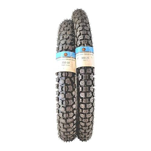 350-18 Tt Ve 300-21 Tt Tubetype Cross Lastik Set