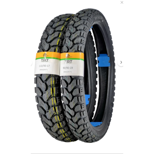 TDT TYRES110/90-17 TL ve 90/90-19 TL Dubleks Lastik Set