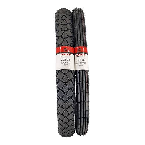 Kuba Cg  Falcon  Masti  Mondial  275-18 Tt Ve 250-18 Tt Tubetype Lastik Set