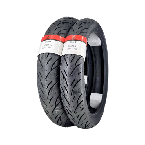 110/80-17 VE 90/90-17 TL (TUBELESS - DUBLEKS) BL086 MOTOSKLET TAKIMI