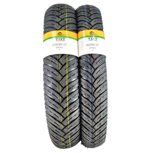 TDT TYRES 110/80-17 VE 90/90-17 LASTK TAKIMI TL (TUBELESS - DUBLEKS)