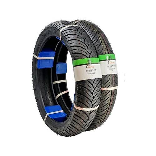Maruti Tyres Mondial Z-one 180 Ve 150 /n Ve Arka Lastik Takm 90/90-17 , 110/80-17 Maxima Zp
