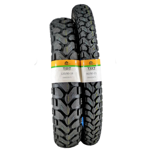 TDT TYRES KLX250 LASTK TAKIMI 120/80-18 VE 90/90-21 TL (TUBELESS - DUBLEKS) LASTK TAKIMI