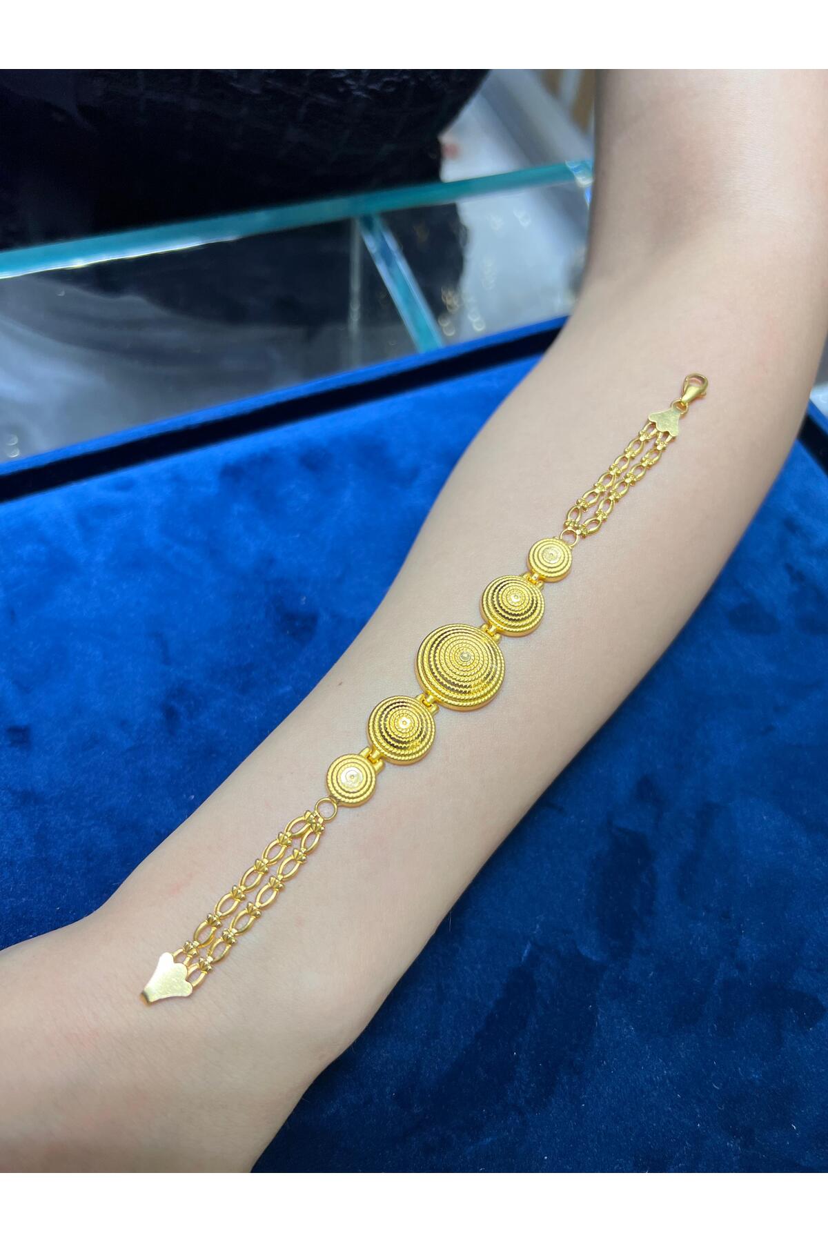 10 Gr (Gram) Parmak İzi Bileklik 22 Ayar Altın