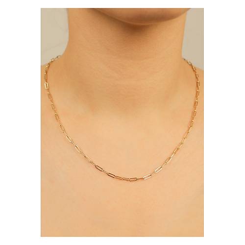 3,30 Gr (Gram) Ata Gnlk Spor  45  cm & Boyunluk  Kolye  14 Ayar Altn