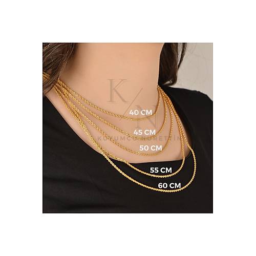 6 Gr (Gram) Yonca Desenli Kolye & Bileklik Set Kolye 14 Ayar Altn