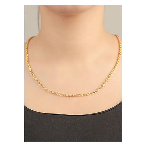 5 gr (GRAM) Singapur Halat Zincir Kolye 22 Ayar Altn 60 Cm