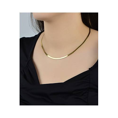 5.70 Gr (gram) I?talyan Ezme Zincir Kolye 14 Ayar Altn, 50 Cm